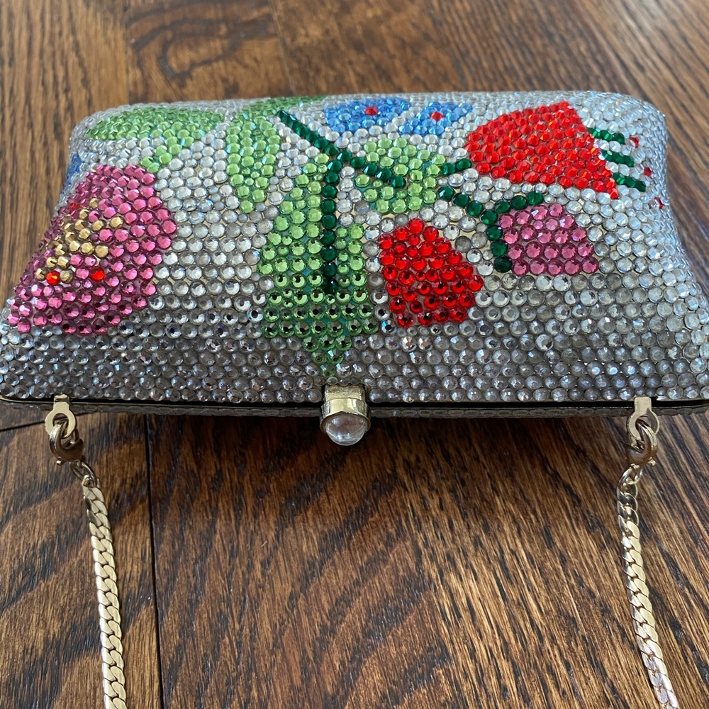 Molly Moore of London crystal evening bag w/chain - Picture 4 of 6
